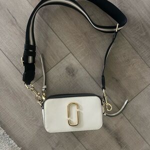 Marc Jacobs Cream and Black Crossbody Bag
